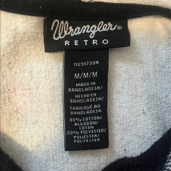 Wrangler Black and Teal Patterned Hoodie - Picture 3 of 3